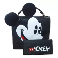 Bolsa Mochila Con Cartera Mickey 