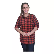 Blusão Xadrez Blusa Festa Junina Caipira Plus Size Grande