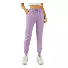 Pantalón Jogger Buzo Mujer Algodón Forro Polar M A Xl 