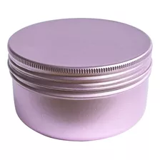 Latas Potes Porta Velas Alumínio 100g C Tampa - 10 Unidades 