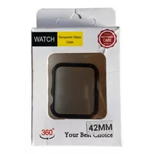 Carcasa Protectora Acrílico Borde Negro Para Applewatch 42mm