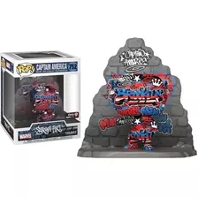 Pop Deluxe Marvel: Street Art Capitan America Gamestop Excl