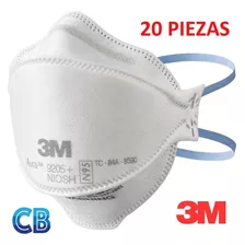 Cubrebocas, Mascarilla 3m 9205+ Aura N95, Niosh (20 Piezas) Color Blanco