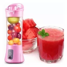 Mini Liquidificador Mixer Juice Usb Rosa