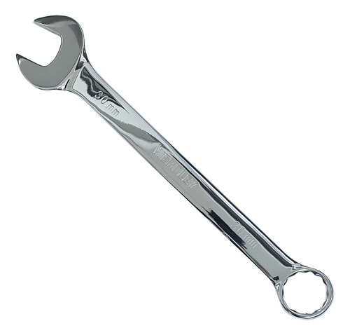 Llave Combinada Cromada Wembley 30mm Acero Cr-v 7951 Dgm Gris