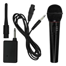 Microfone Sem Fio Karaokê Fm 600 Ohm Completo
