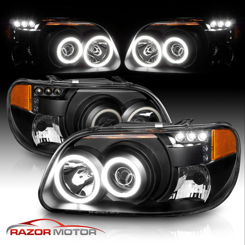 Par Faro Negro Led Ford Explorer Xls 2000 4.0l Foto 2