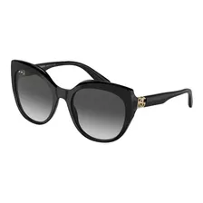 Óculos De Sol - Dolce & Gabbana - Dg4392 501/8g 56 Cor Da Armação Preto Cor Da Haste Preto Cor Da Lente Cinza/preto Dégradé Desenho Gatinho