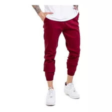 Calça Jeans Jogger Masculina Skinny Sarja Com Punho Elastico