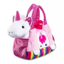 Pelúcia Cutie Handbags Unicórnio Rosa Multikids - Br1711