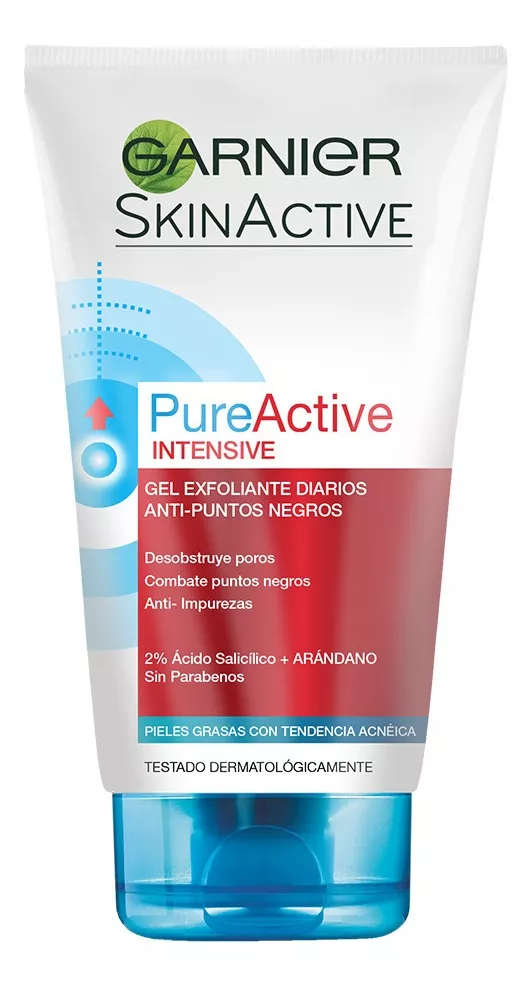 Exfoliante Facial Anti Puntosnegros Pureactive Garnier,150ml