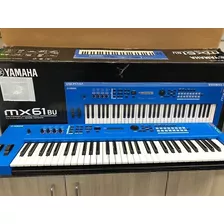 Yamaha Mx61 Mk2 Blue Synthesiser Keyboard Piano - 61 Keys G