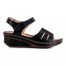 Sandalia Chala Casual Mujer Plataforma Comfort Velcro Weide