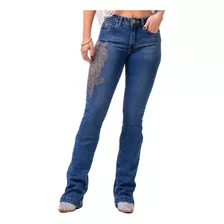 Calça Feminina Buphallos Jeans Bootcut Horse Luxo R. Bpl790