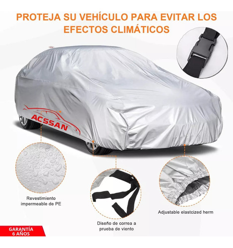 Protector /cubre Auto Honda Accord, Con Broche 2024 Foto 2