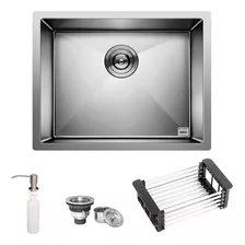 Cuba Quadrada Inox 304 Pia Gourmet 50x40 Acessórios+ Tábua