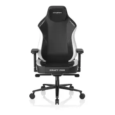 Silla Gamer De Oficina Dxracer Craft Series Ergonomica Color Negro/blanco Material Del Tapizado Cuero Sintético