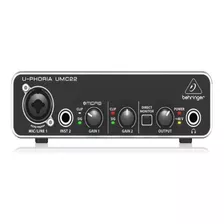 Interface De Áudio Behringer U-phoria Umc22 C/mic. Pré Midas