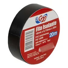 Fita Isolante 20 Metros Pvc Antichamas G20