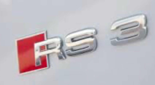 emblema Audi Series Rs !!! original!!! Trasera Plata Foto 2