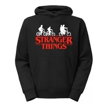 Blusa Moletom Série Stranger Things Amigos Pedalando