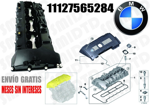 Tapa Punterias Junta Valvul Pcv Tornill Bmw 335xi 3.0l 07-08 Foto 5