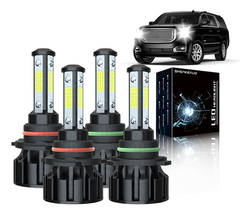 Kit Faros Delanteros Led Luz Alta Y Luz Baja Para Toyota