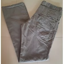Pantalon Jean Hombre Recto Verde O Gris Gabucci T 40, 42/4
