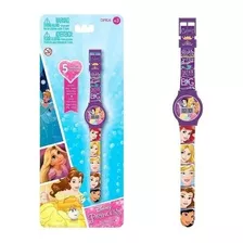 Reloj Digital Princesas Infantil 5 Funciones Pulsera Disney