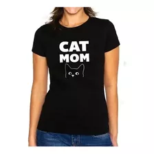 Camiseta Camisa Pet Cat Mom Mãe De Gato Mamãe De Gato 