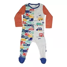 Pijama Enterito Para Bebes De Algodon Manga Larga