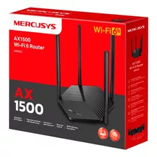 Router Mercusys Mr60x Wi-fi 6 Ax1500 Doble Banda Fibra