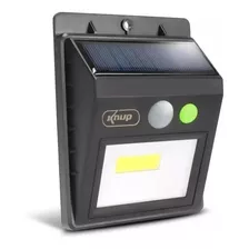 Luminaria Solar Led Com Sensor De Presença Automático Knup