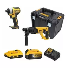 Kit Taladro Rotomartillo Y Llave Impacto Dck260d1p1t Dewalt