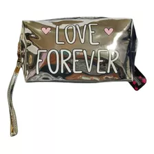 Necessaire Feminina Maquiagem Love Forever Bolsa Viagem