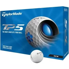 Pelotas Golf Taylormade Tp5 - Caja X12 Color Blanco