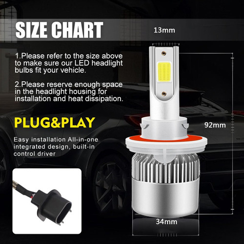 Faro Led Y Bombilla Antiniebla Para Ford F150 F250 2004-14 Foto 3