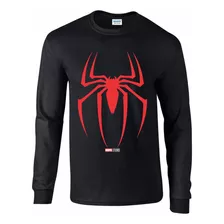 Playera Estilo Spider Man, 100% Algodón Manga Larga 02