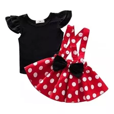 Conjunto Minnie Roupa Infantil Festa Menina Bebê Premium