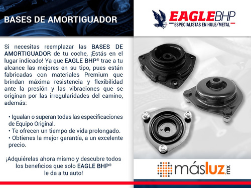 Kit 2 Bases Para Amortiguador Tra Saturn Ls1 2.2l 4 Cil 00 Foto 4