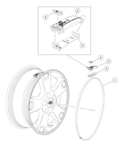 Kit Sensor Presin Llantas Ford Edge Expedition 2007-2010 Foto 7