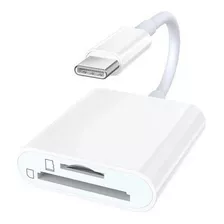 Adaptador Usb-c Para iPhone 15 iPad Pro Hub Leitor Cartão 