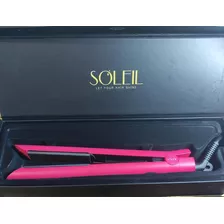 Plancha Pelo Alisadora Metálica / De Goma Soleil Profesional Color Rosa