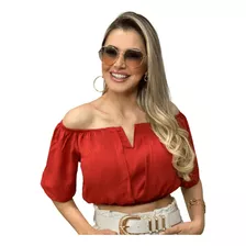 Blusinha Ciganinha Blusa Bata Ombro A Ombro Viscolinho Moda