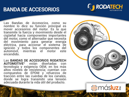 (1) Banda Accesorios Micro-v 325ci 2.5l 6 Cil 01/02 Foto 4