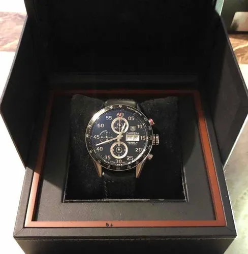 Primera imagen para búsqueda de reloj tag heuer carrera calibre 17 rs2 negro piel cuarzo
