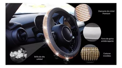 Funda Cubre Volante De Diamantes Fd907 Peugeot 607 2008 Foto 6