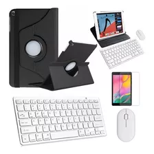 Kit Capa Preto /teclado/mouse/pel Galaxy Tab S5e T725 10.5