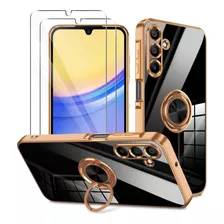 Funda Soporte Anillo Para Samsung Galaxy + 2 Micas Pantalla