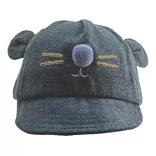 Gorro Jockey Bebé Con Orejas